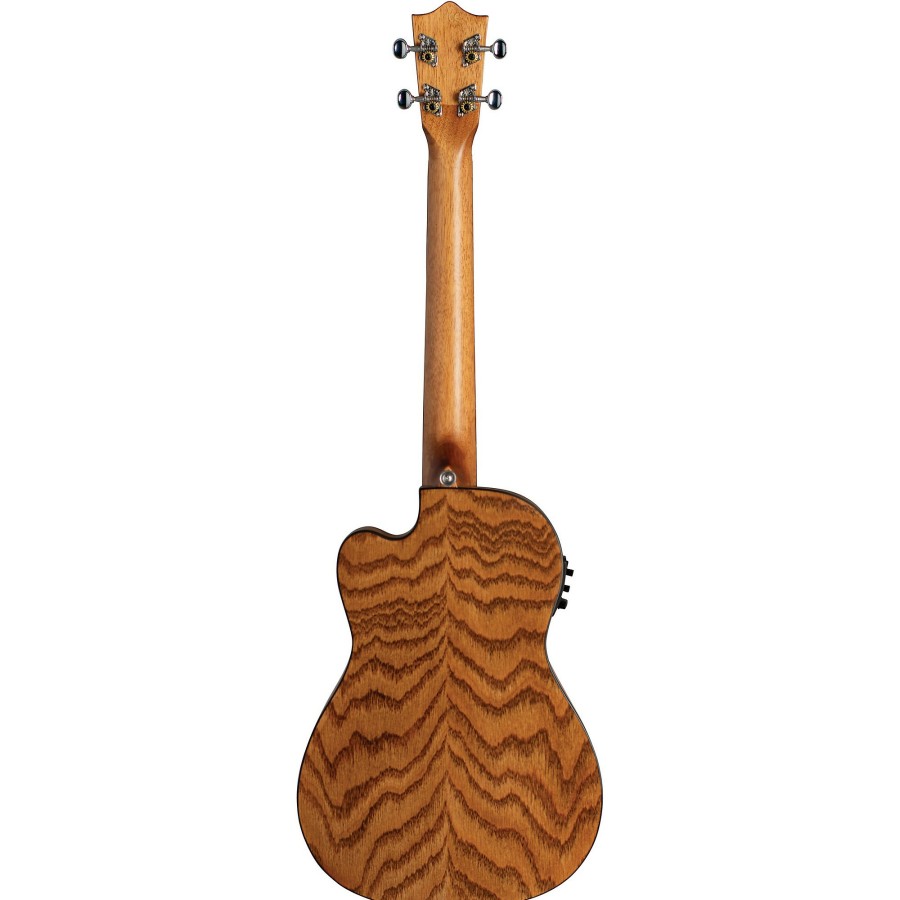 Guitars Lanikai | Lanikai Oak Acoustic-Electric Baritone Ukulele With Cutaway Natural