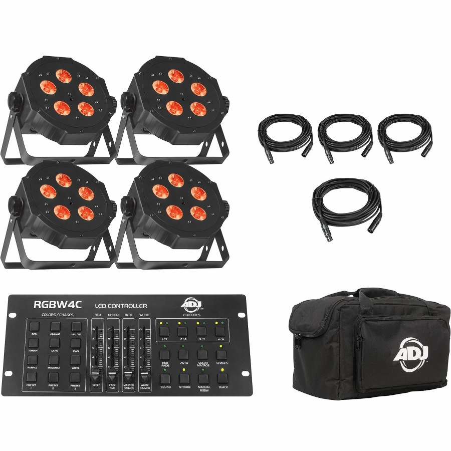 Lighting American DJ | American Dj Ultra Quad Pak Pro Black