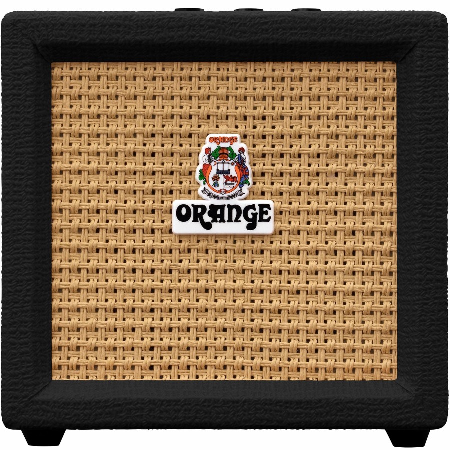 Amps & Effects Orange Amplifiers Mini Amps | Orange Amplifiers Crush Mini 3W 1X3 Guitar Combo Amp Black