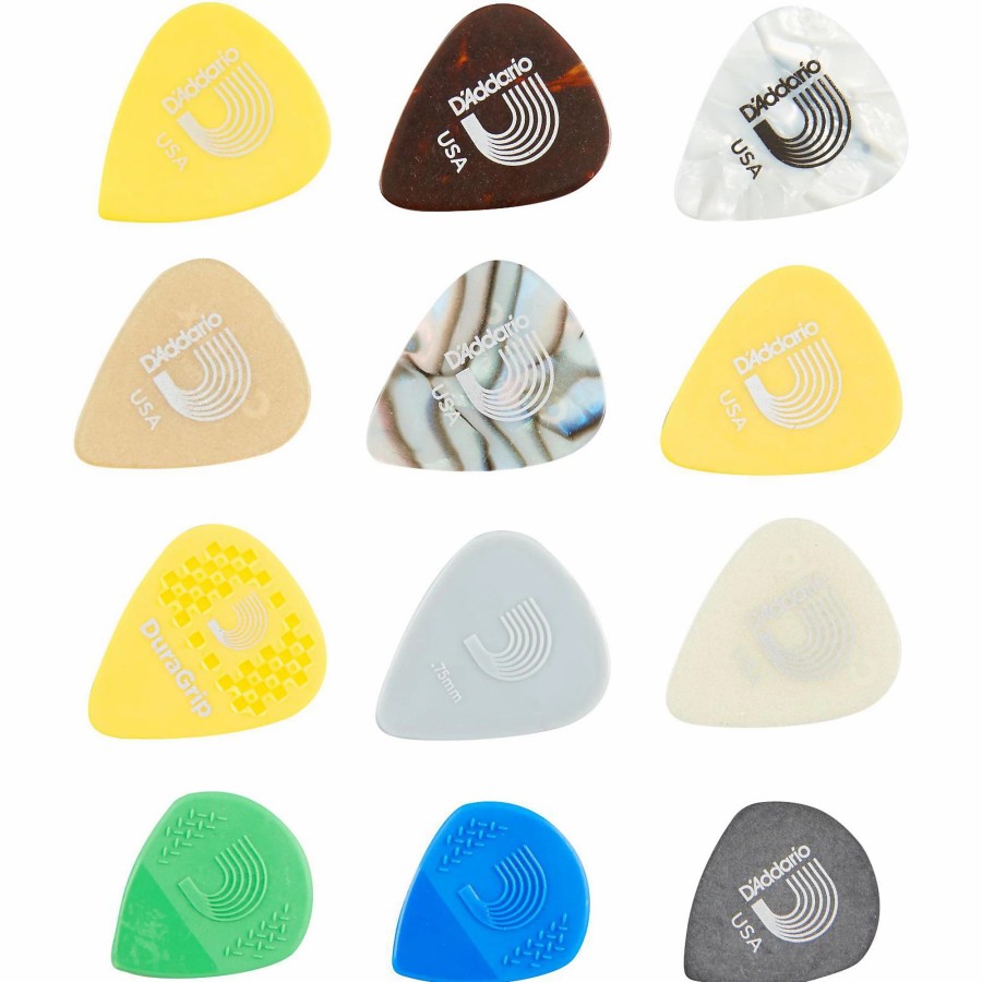 Guitars D'Addario Guitar Picks | D'Addario Assorted Variety Pick 12-Pack Medium