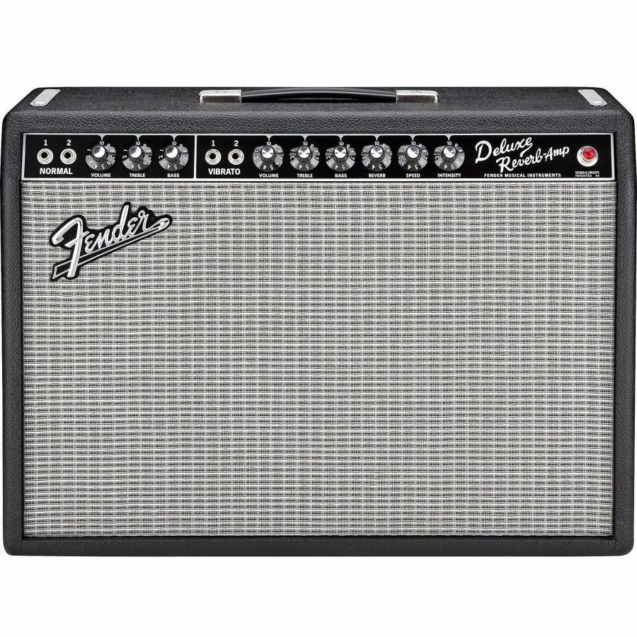 Guitars Fender Guitar Amps | Fender Vintage Reissue '65 Deluxe Reverb Guitar Combo Amp Black