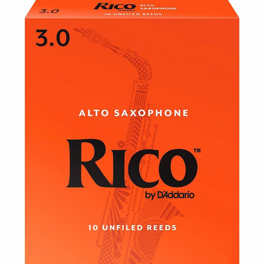 Accessories Rico | Rico Alto Saxophone Reeds, Box Of 10 Strength 3