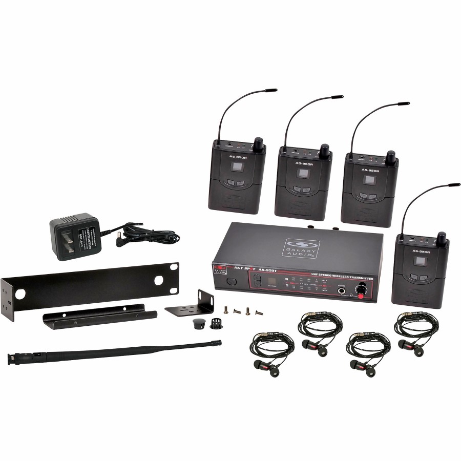 Live Sound Galaxy Audio | Galaxy Audio As-950-4 Band Pack Wireless In-Ear Monitor System Band N