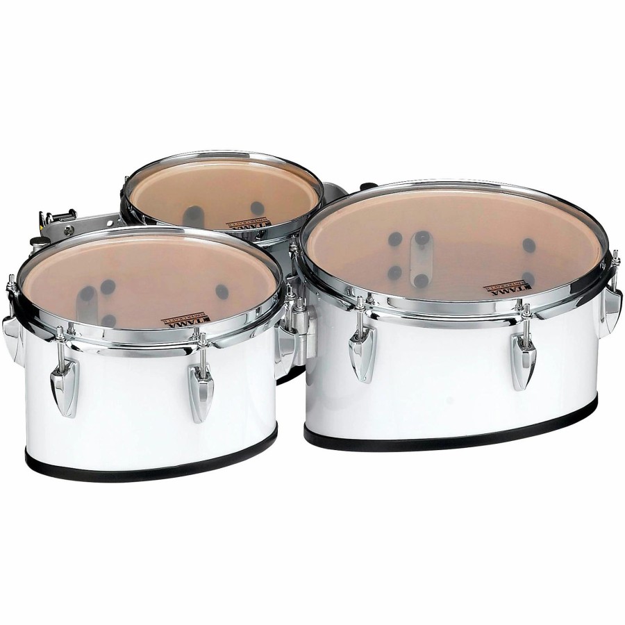 Band & Orchestra Tama Marching | Tama Marching Starlight Marching Tenor Drums Trio 8, 10, 12 In. Sugar White