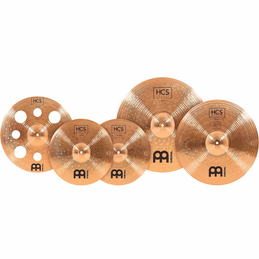 Drums MEINL Cymbal Packs | Meinl Hcs Bronze Expanded Cymbal Set 14, 16, 18 And 20 In.