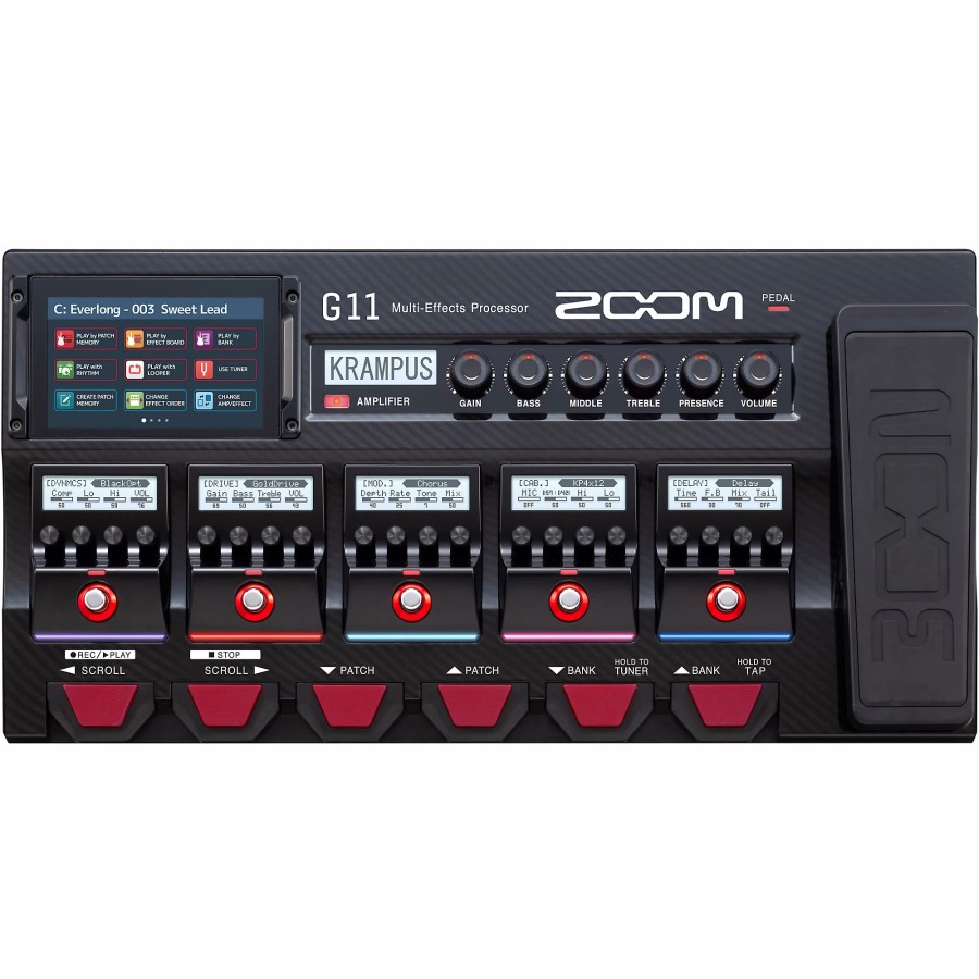 Amps & Effects Zoom Multi-Effects Pedals | Zoom G11 Multi-Effects Processor With Expression Pedal