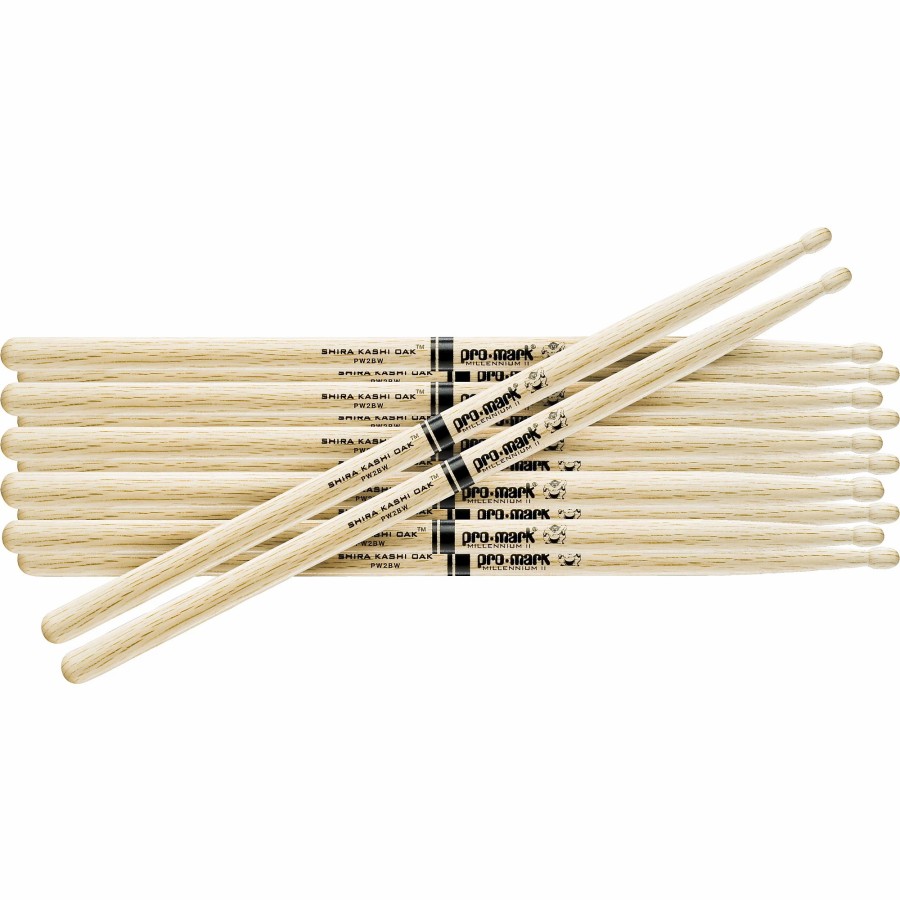 Drums Promark | Promark 6-Pair Japanese White Oak Drum Sticks Wood 5B