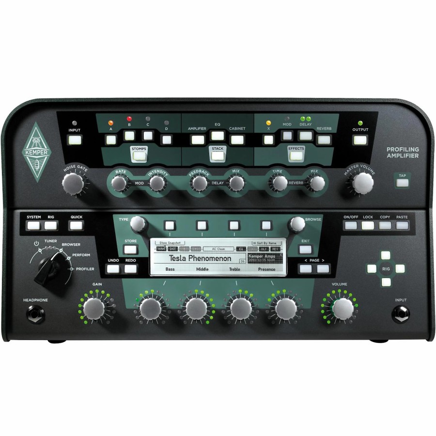 Amps & Effects Kemper Heads | Kemper Profiler Powerhead 600W Class-D Profiling Guitar Amp Head Black