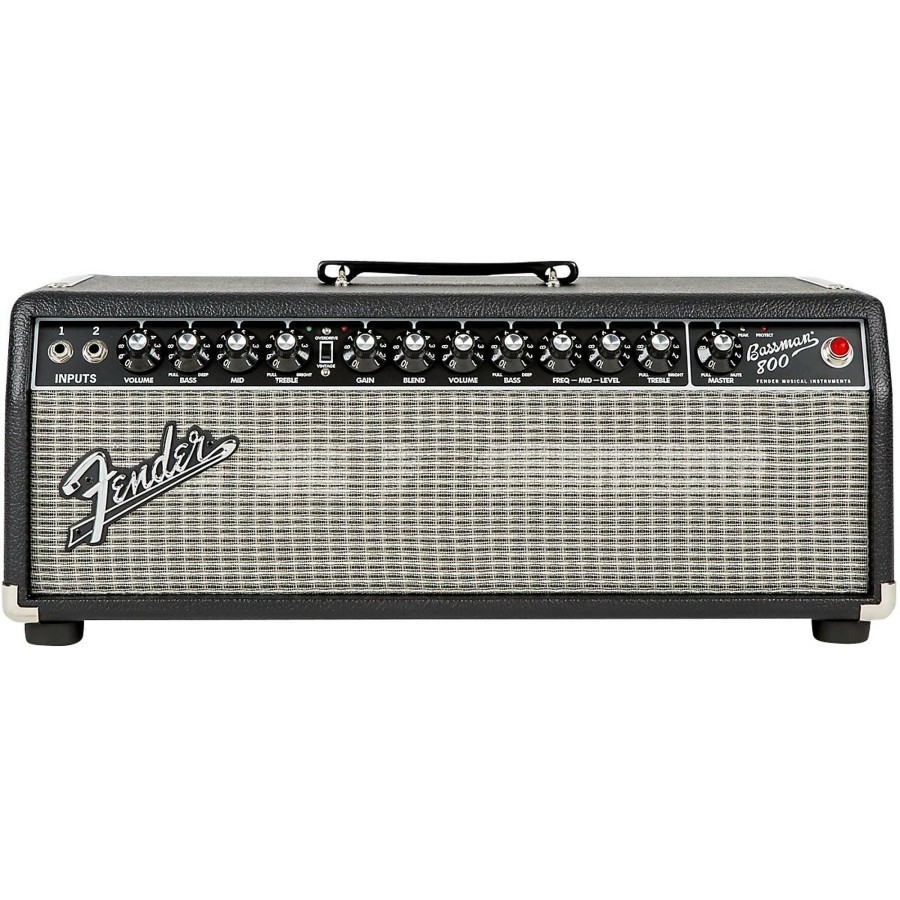 Amps & Effects Fender Heads | Fender Bassman 800 Hybrid 800W Bass Amp Head Black