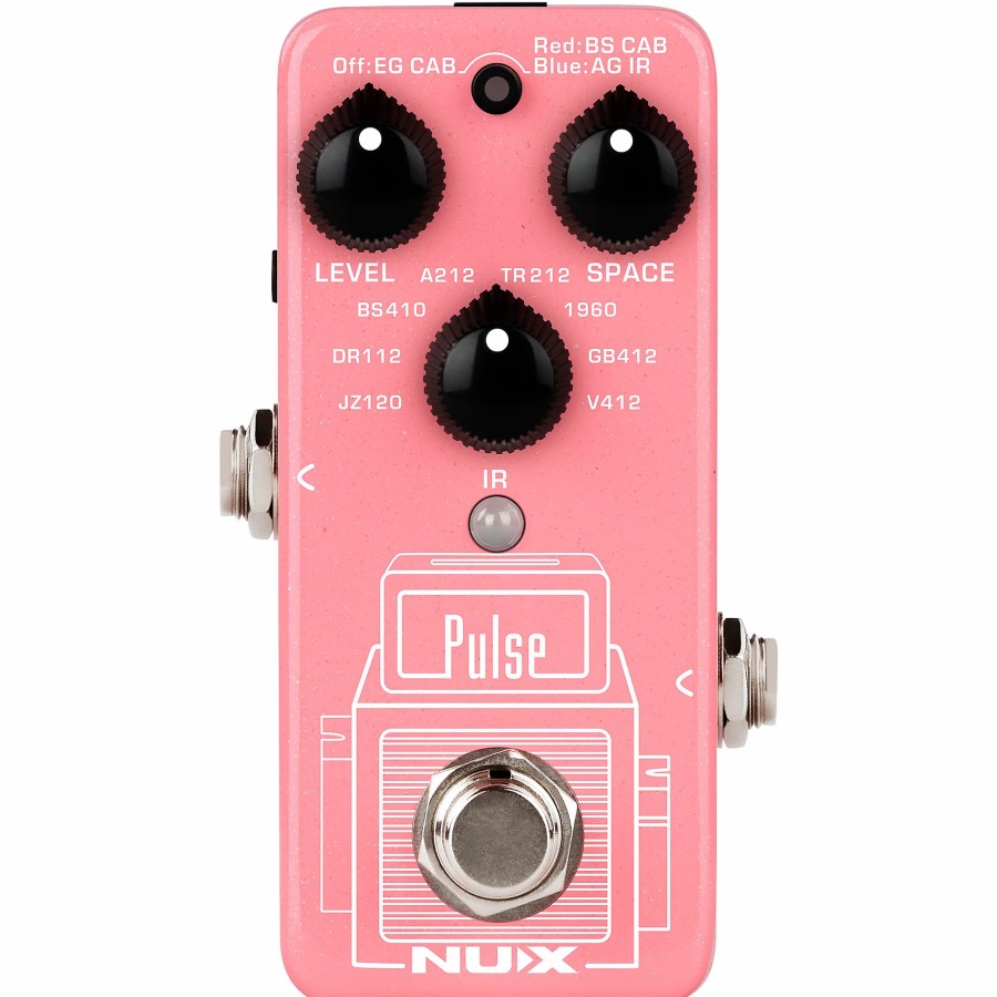 Amps & Effects NUX Multi-Effects Pedals | Nux Nss-4 Pulse Mini Ir Loader Pedal For Guitar And Bass Effects Pedal Pink