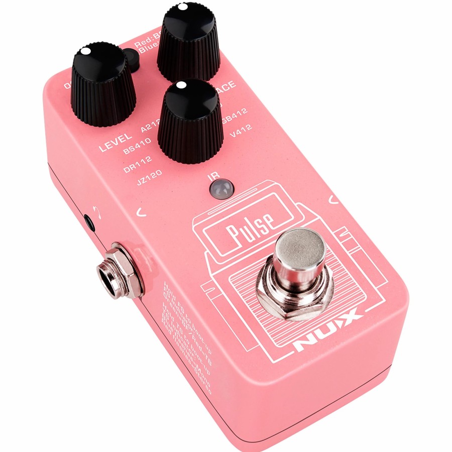 Amps & Effects NUX Multi-Effects Pedals | Nux Nss-4 Pulse Mini Ir Loader Pedal For Guitar And Bass Effects Pedal Pink