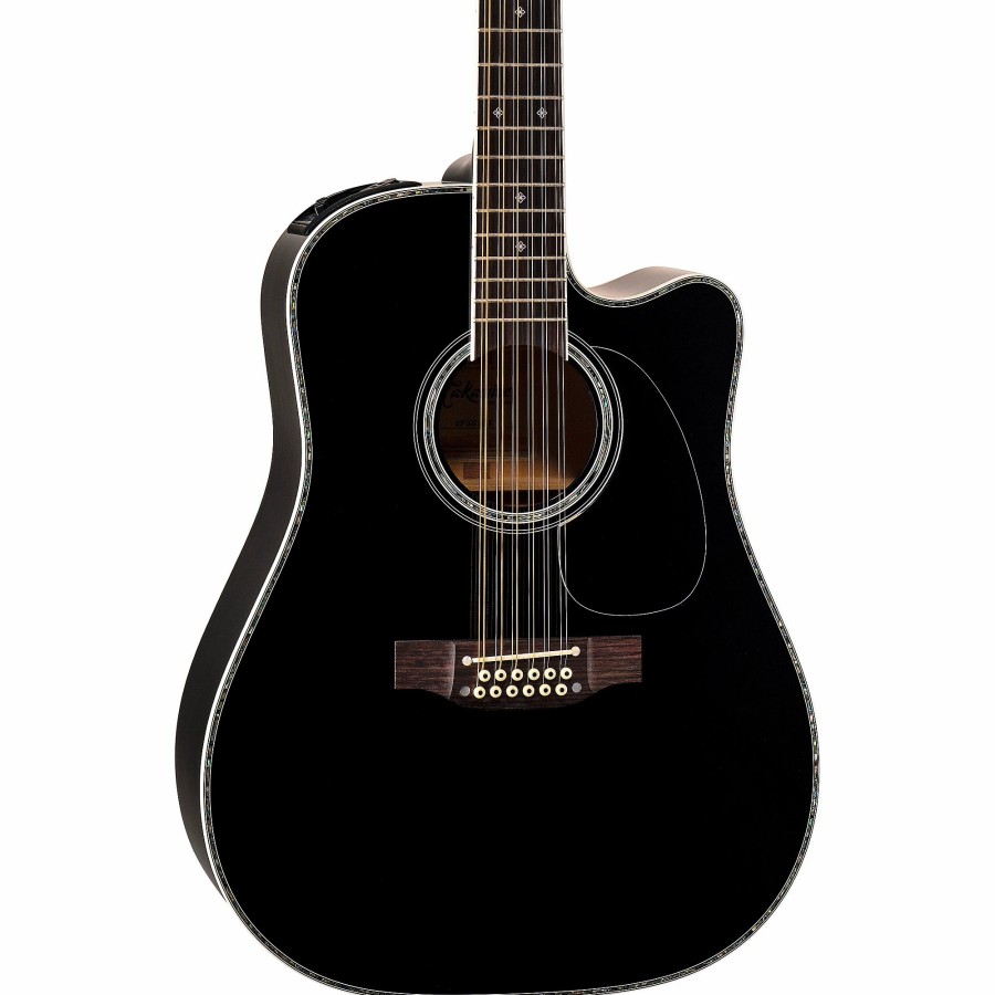 Guitars Takamine 12-String | Takamine Ef381Dx 12-String Acoustic-Electric Guitar Black