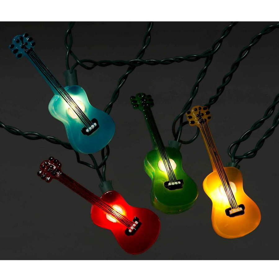 Accessories Kurt S. Adler | Kurt S. Adler Guitar Multi-Color Light Set 10 Lights