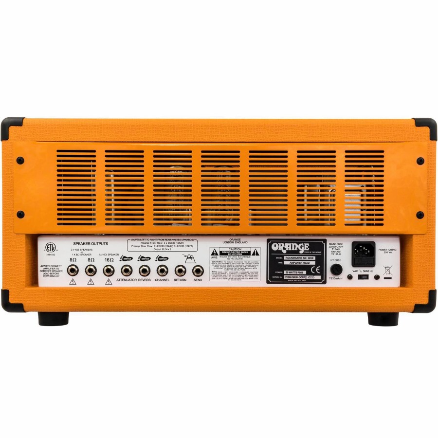 Guitars Orange Amplifiers Guitar Amps | Orange Amplifiers Rockerverb 50 Mkiii 50W Tube Guitar Amp Head Orange