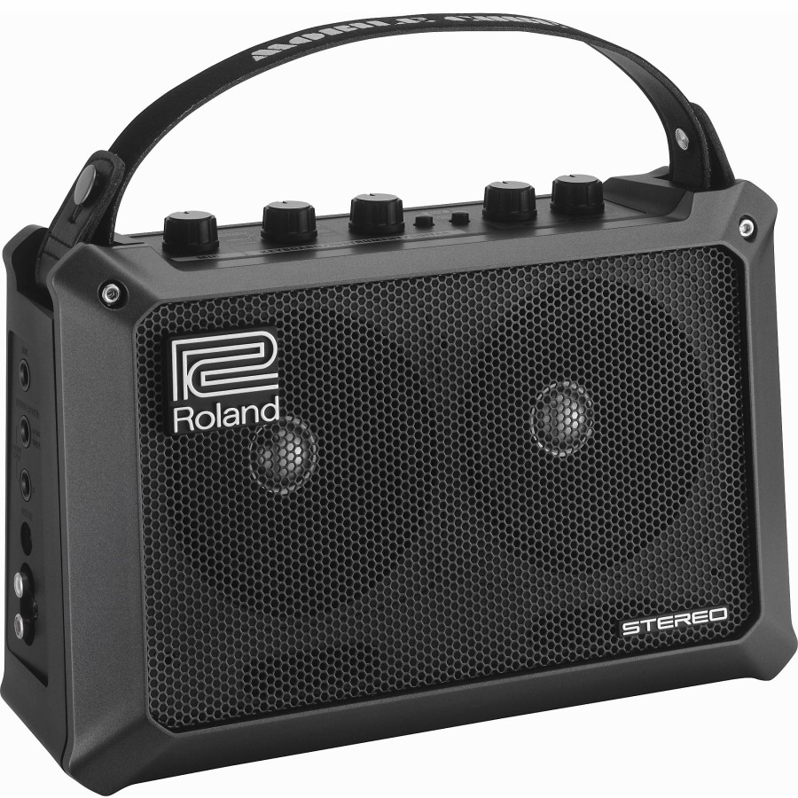 Amps & Effects Roland Mini Amps | Roland Mobile Cube Battery-Powered Stereo Guitar Combo Amp Black