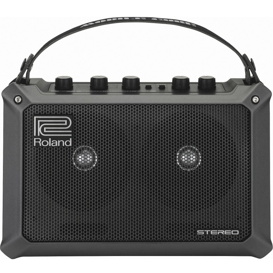 Amps & Effects Roland Mini Amps | Roland Mobile Cube Battery-Powered Stereo Guitar Combo Amp Black