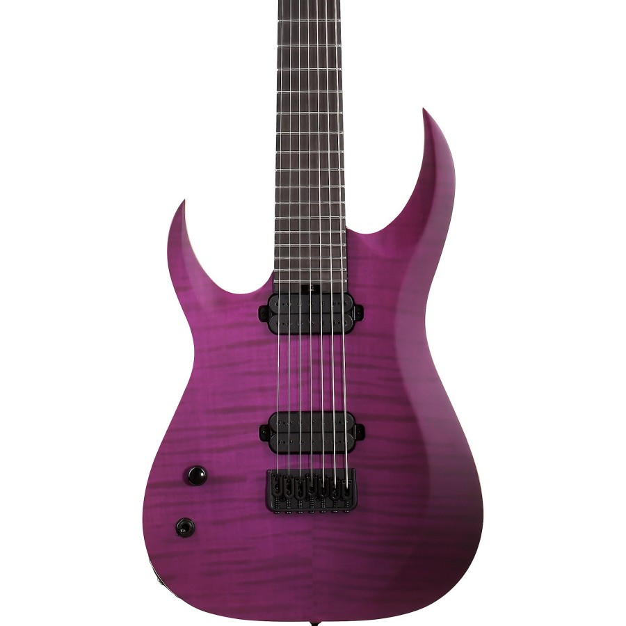 Guitars Schecter Guitar Research Left Handed | Schecter Guitar Research John Browne Tao-7 Left-Handed Electric Guitar Satin Trans Purple