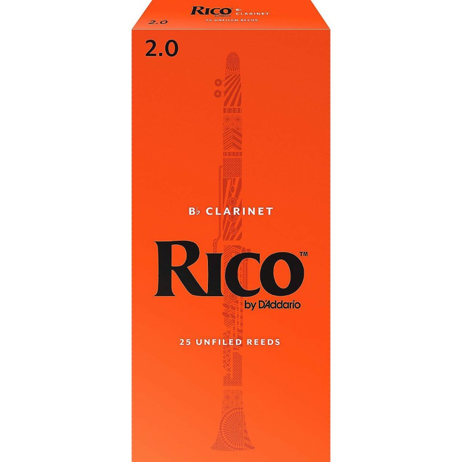 Accessories Rico | Rico Bb Clarinet Reeds, Box Of 25 Strength 2