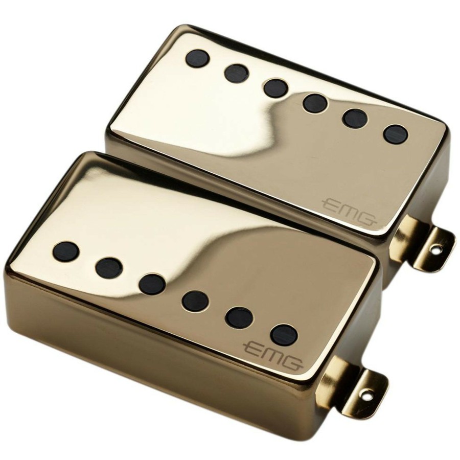 Basses EMG Fretted Instrument Accessories & Parts | Emg Metal Works Jh James Hetfield Humbucker Signature Set Gold