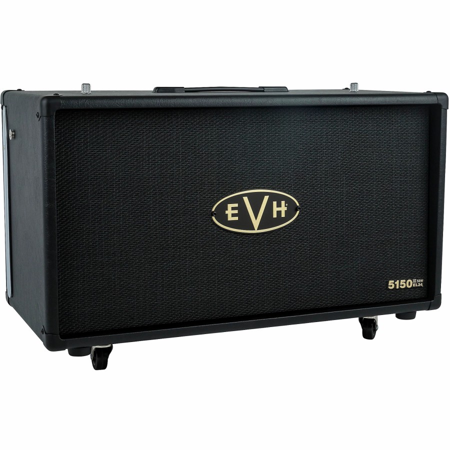 Amps & Effects EVH Cabinets | Evh 5150Iii El34 212St 50W 2X12 Guitar Speaker Cabinet Black