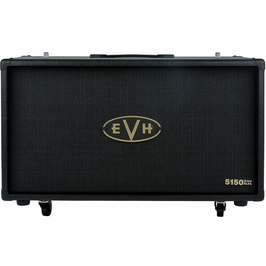 Amps & Effects EVH Cabinets | Evh 5150Iii El34 212St 50W 2X12 Guitar Speaker Cabinet Black