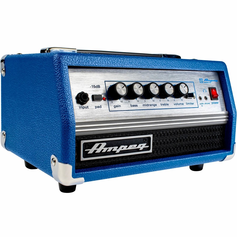 Amps & Effects Ampeg Heads | Ampeg Limited-Edition Svt Micro-Vr Blue Bass Head Blue