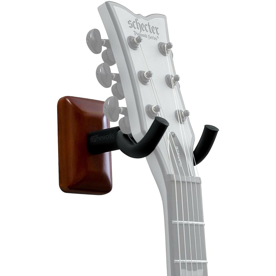 Guitars Gator Wall Hangers | Gator Wall Mount Guitar Hanger Mahogany