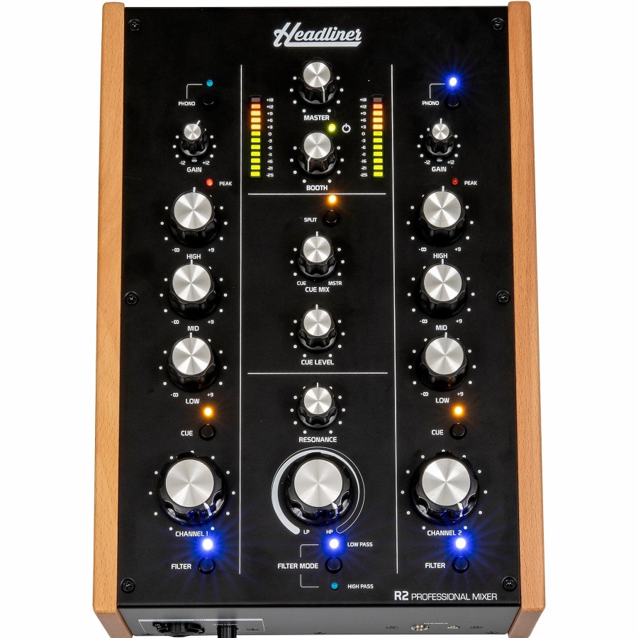 Dj Equipment Headliner | Headliner R2 2-Channel Rotary Dj Mixer With Analog Filter