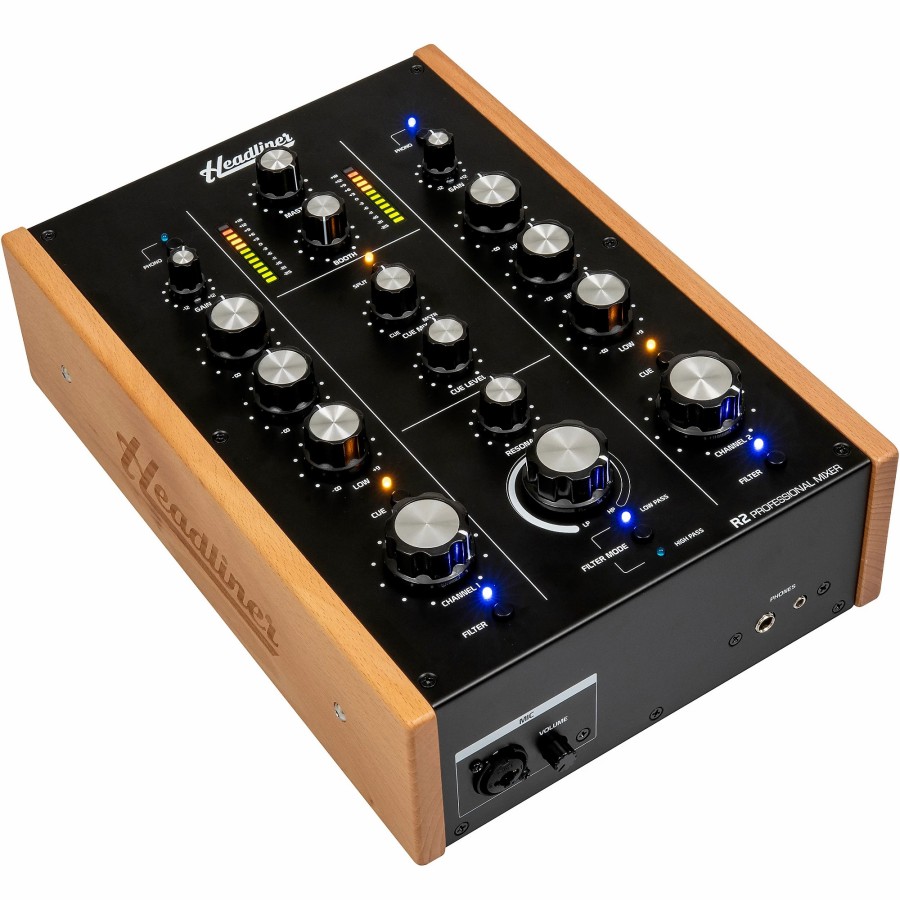 Dj Equipment Headliner | Headliner R2 2-Channel Rotary Dj Mixer With Analog Filter