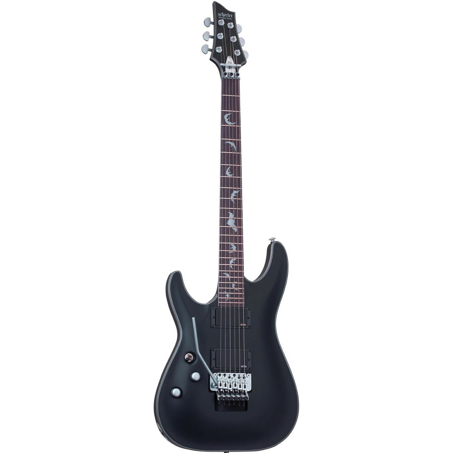 Guitars Schecter Guitar Research Left Handed | Schecter Guitar Research Damien Platinum 6 With Floyd Rose Left-Handed Electric Guitar Satin Black