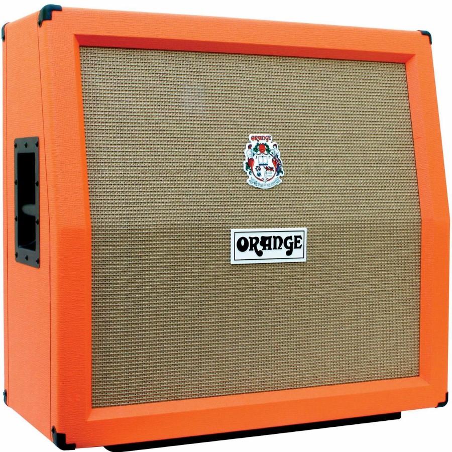 Amps & Effects Orange Amplifiers Cabinets | Orange Amplifiers Ppc Series Ppc412-A 240W 4X12 Guitar Speaker Cabinet Orange Slant