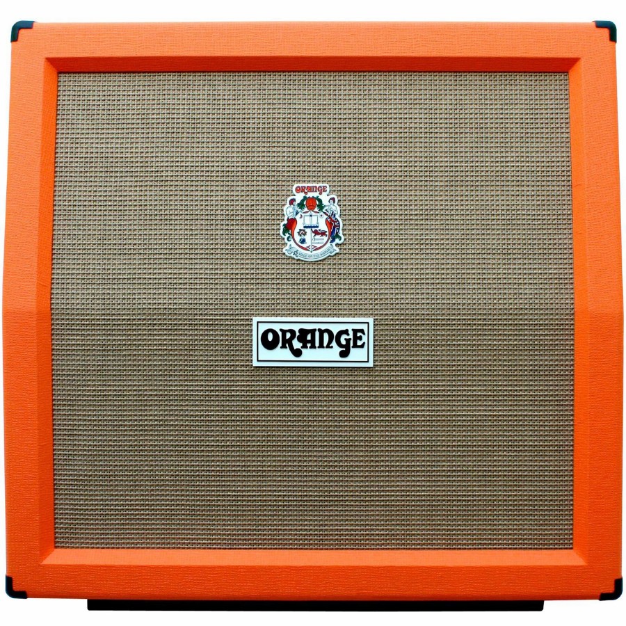 Amps & Effects Orange Amplifiers Cabinets | Orange Amplifiers Ppc Series Ppc412-A 240W 4X12 Guitar Speaker Cabinet Orange Slant