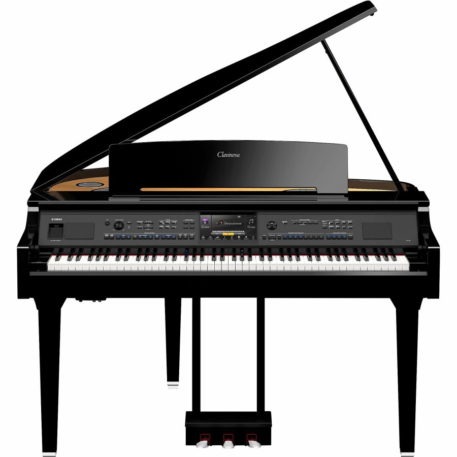 Keyboards & Midi Yamaha Home Digital Pianos | Yamaha Clavinova Cvp-909 Digital Grand Piano With Bench Polished Ebony