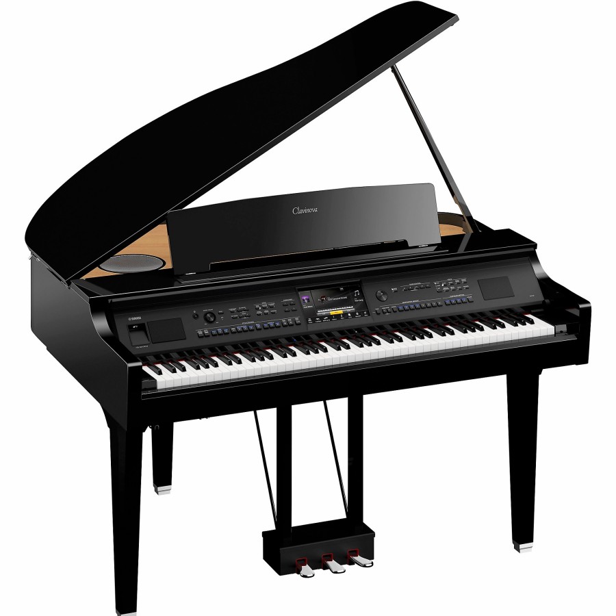 Keyboards & Midi Yamaha Home Digital Pianos | Yamaha Clavinova Cvp-909 Digital Grand Piano With Bench Polished Ebony