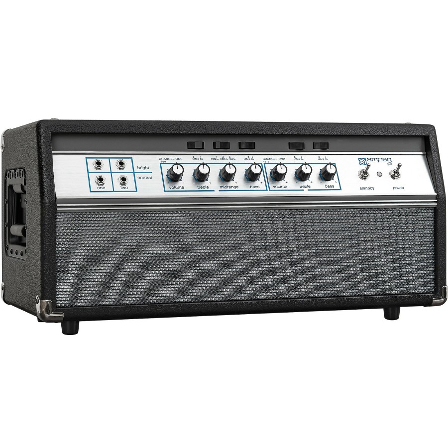 Basses Ampeg Bass Amps | Ampeg Heritage 50Th Anniversary Svt 300W Tube Bass Amp Head Black And Silver