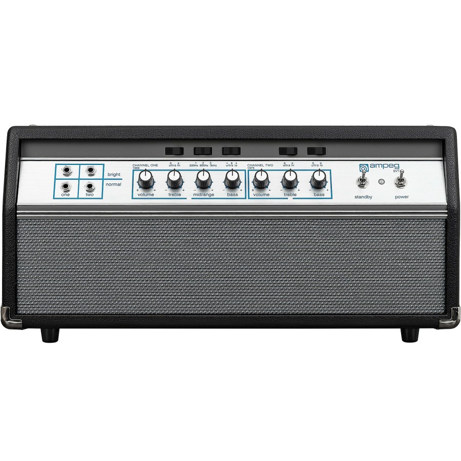 Basses Ampeg Bass Amps | Ampeg Heritage 50Th Anniversary Svt 300W Tube Bass Amp Head Black And Silver