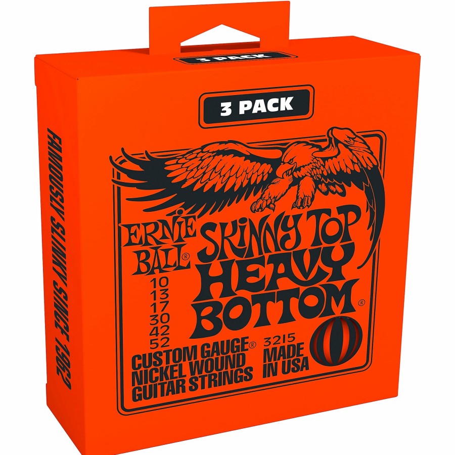 Guitars Ernie Ball Guitar Strings | Ernie Ball 3215 Nickel Skinny Top/Heavy Bottom Electric Guitar Strings 3-Pack