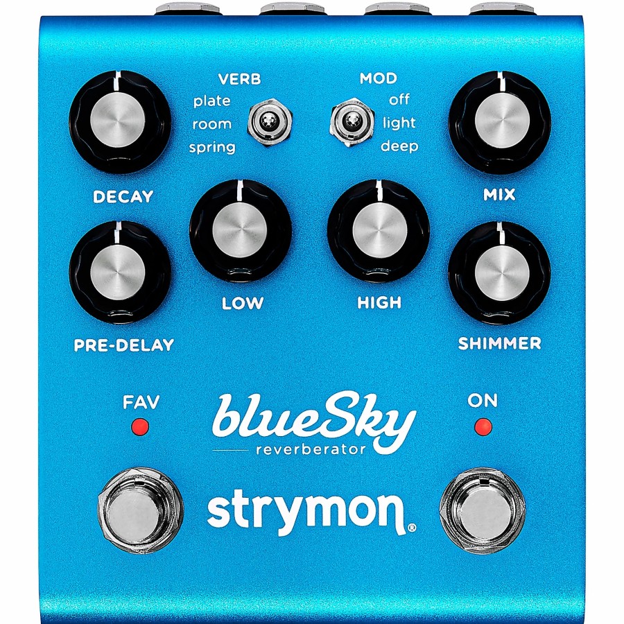 Amps & Effects Strymon Delay & Reverb | Strymon Bluesky V2 Reverberator Effects Pedal Blue