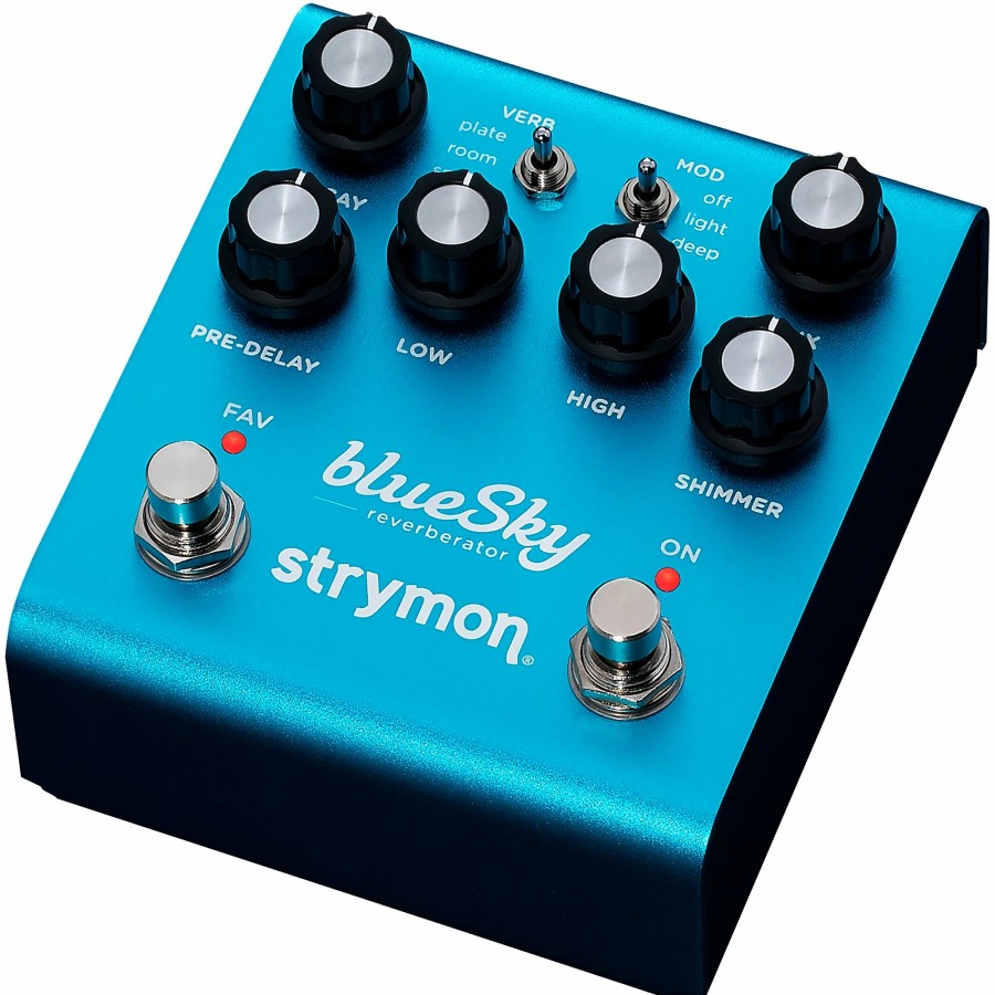 Amps & Effects Strymon Delay & Reverb | Strymon Bluesky V2 Reverberator Effects Pedal Blue