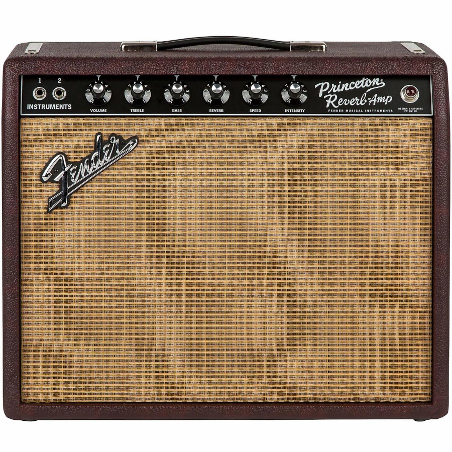 Guitars Fender Guitar Amps | Fender Limited-Edition '65 Princeton Reverb 12W 1X12 Jensen P12Q Tube Guitar Combo Amp Bordeaux Reserve