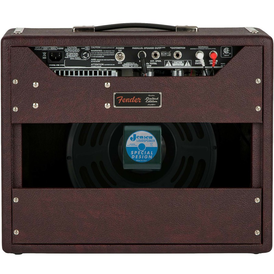 Guitars Fender Guitar Amps | Fender Limited-Edition '65 Princeton Reverb 12W 1X12 Jensen P12Q Tube Guitar Combo Amp Bordeaux Reserve