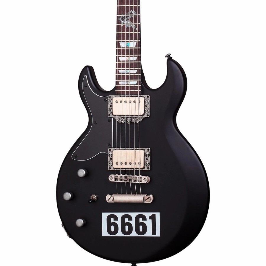 Guitars Schecter Guitar Research Left Handed | Schecter Guitar Research Zacky Vengeance 6661 Left-Handed Electric Guitar Satin Black