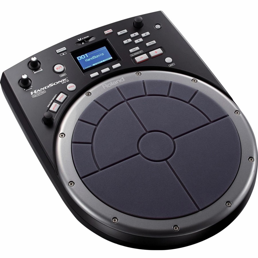 Drums Roland Electronic Drum Midi Controllers | Roland Handsonic Hpd-20 Digital Hand Percussion Controller Black