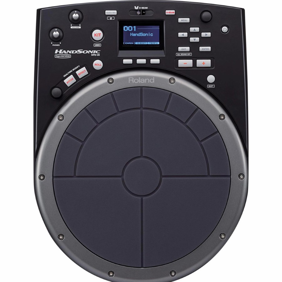 Drums Roland Electronic Drum Midi Controllers | Roland Handsonic Hpd-20 Digital Hand Percussion Controller Black