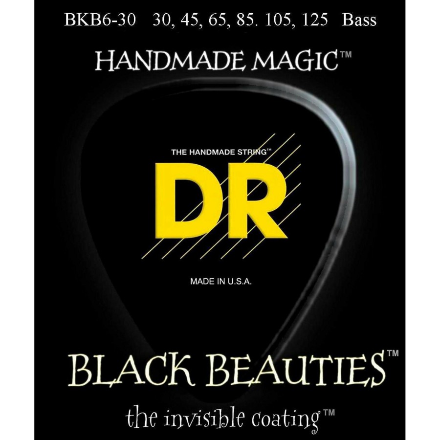 Basses DR Strings Bass Guitar Strings | Dr Strings Bkb6-30 Black Beauty 6-String Bass Strings