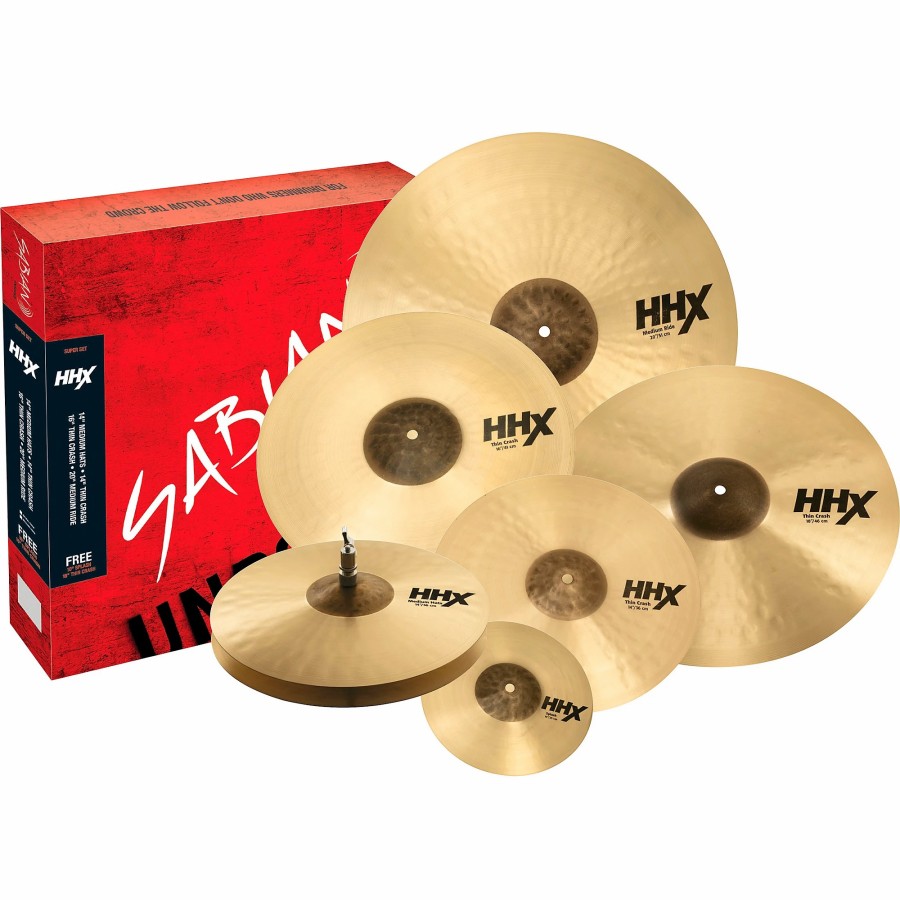 Drums SABIAN Cymbal Packs | Sabian Hhx Super Cymbal Set