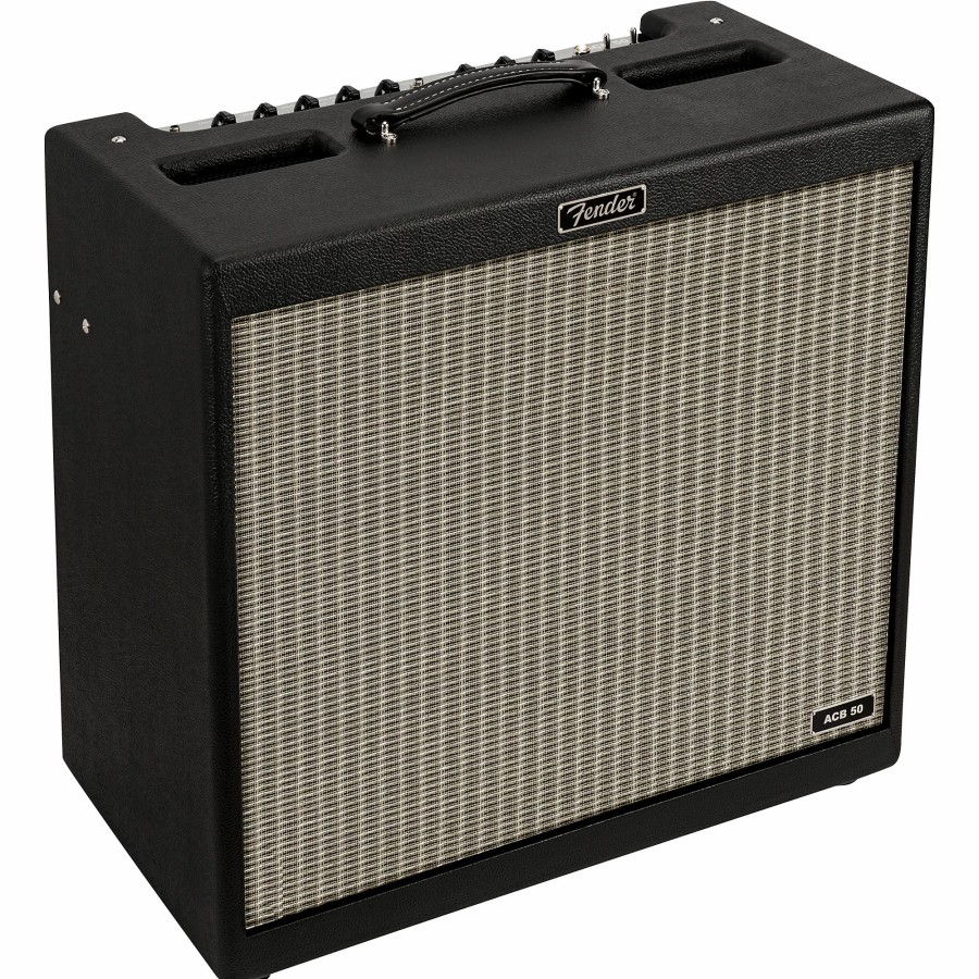 Amps & Effects Fender Combo Amps | Fender Acb-50 Adam Clayton Signature Tube Bass Combo Amp Black