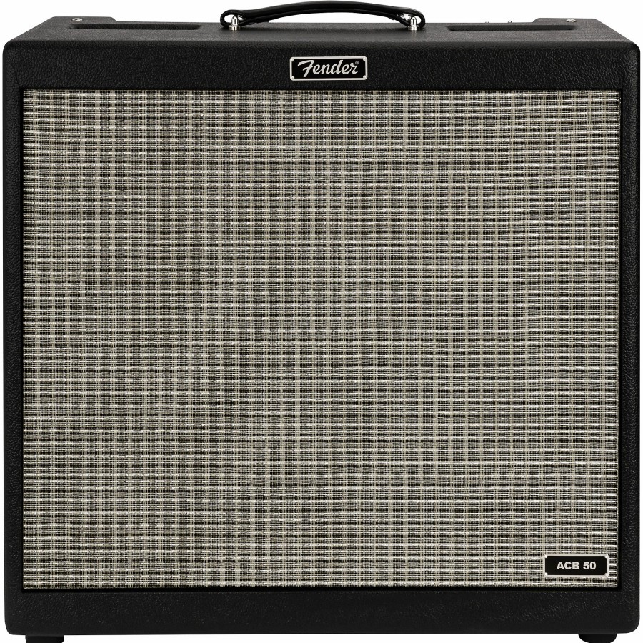 Amps & Effects Fender Combo Amps | Fender Acb-50 Adam Clayton Signature Tube Bass Combo Amp Black