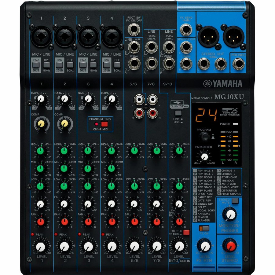 Recording Yamaha | Yamaha Mg10Xu 10-Channel Mixer With Effects