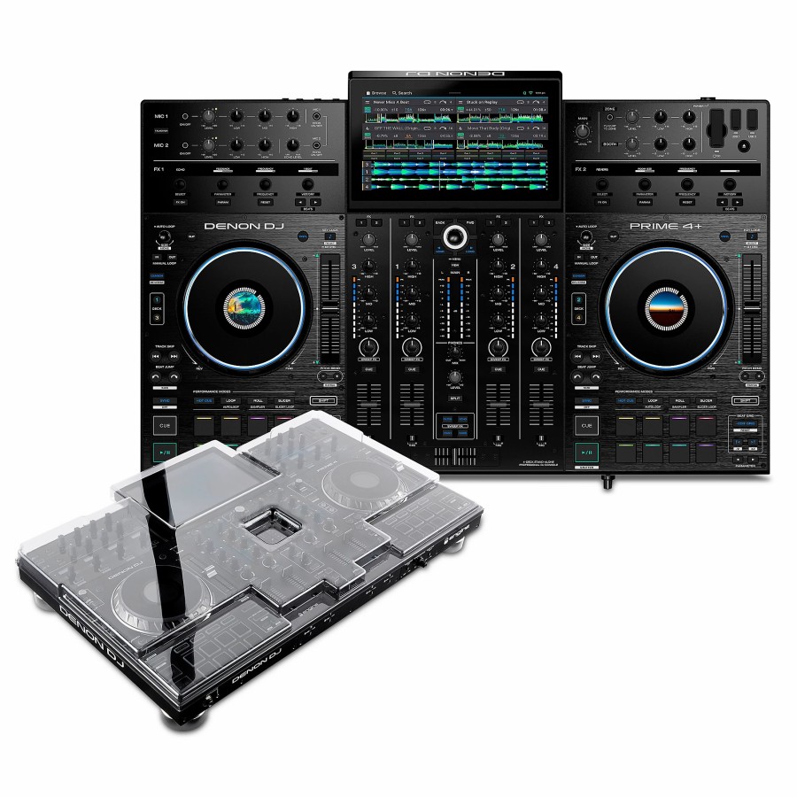 Dj Equipment Denon DJ | Denon Dj Denon Prime 4 + And Decksaver Cover Bundle